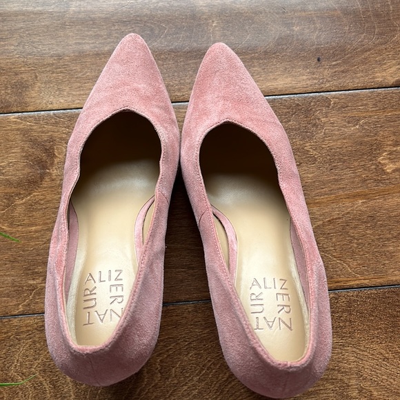 Naturalizer Hope Suede Rosewood Pink Block Heel - Picture 5 of 8